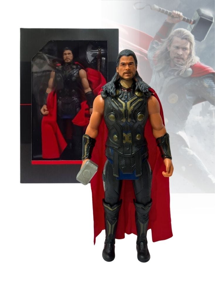 AVENGERS Thor Action Figure with Cape and Hammer Weapon 32cm - Image 1